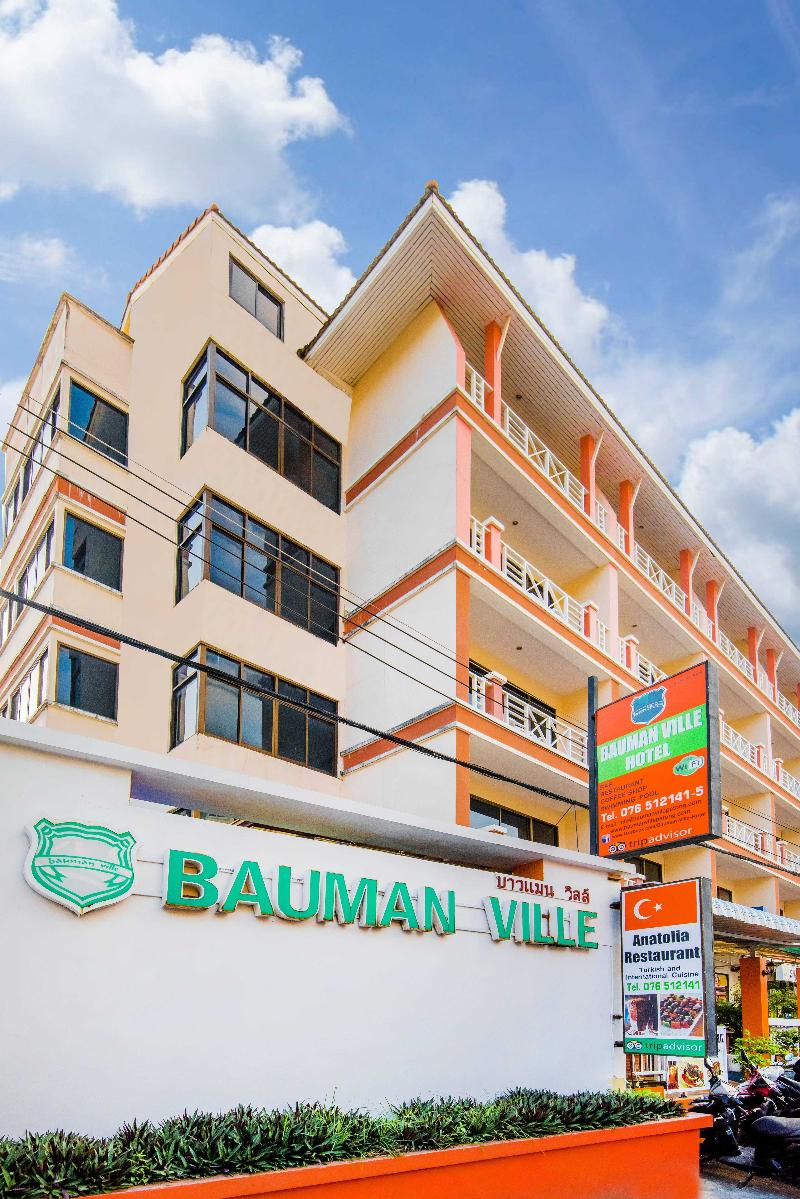 Bauman Ville Hotel exterior, 3-Star hotel in Bangla Road