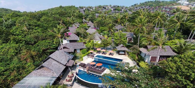 Bhundhari Villas exterior, 4-Star hotel in Koh Samui