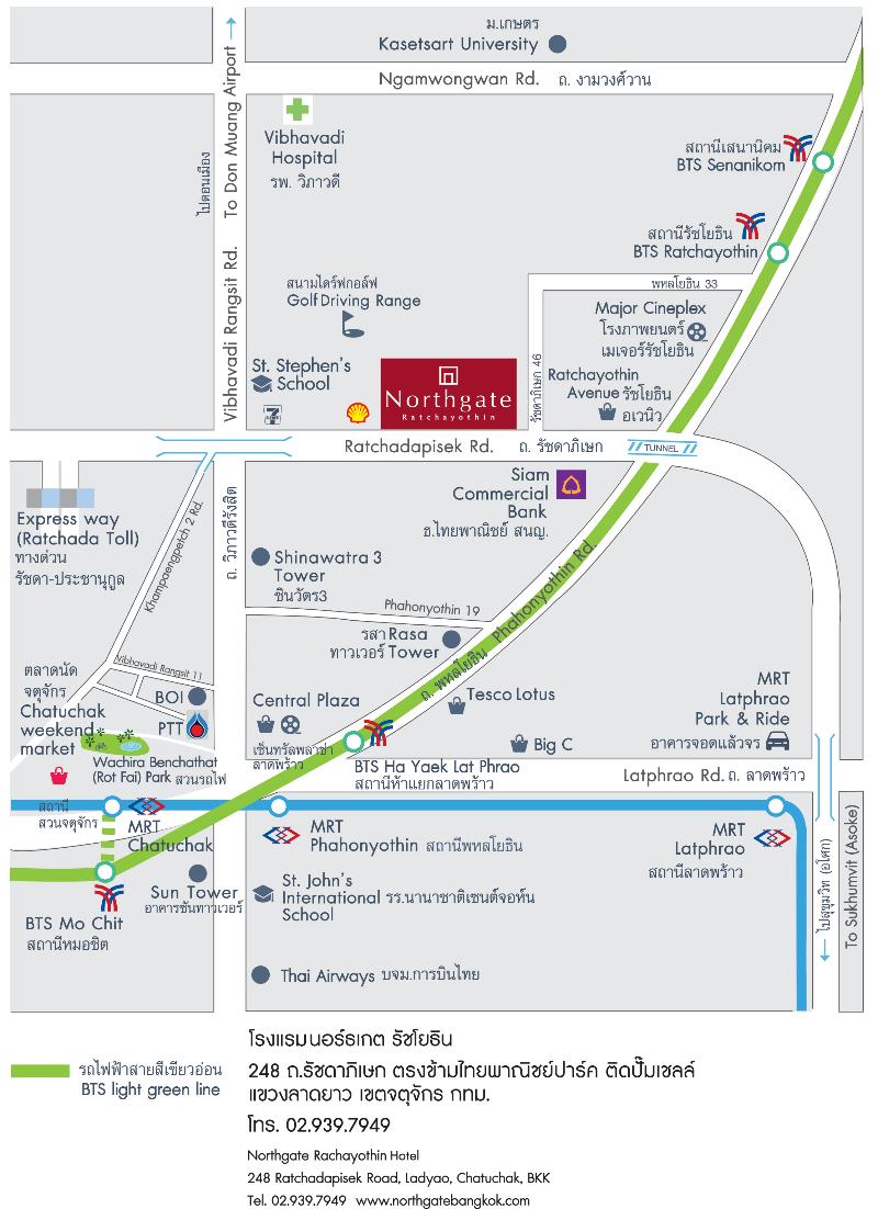Northgate Ratchayothin exterior, 4-Star hotel in Bangkok (and vicinity)