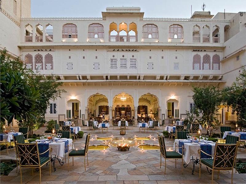 Samode Haveli exterior, 4-Star hotel in Jaipur District