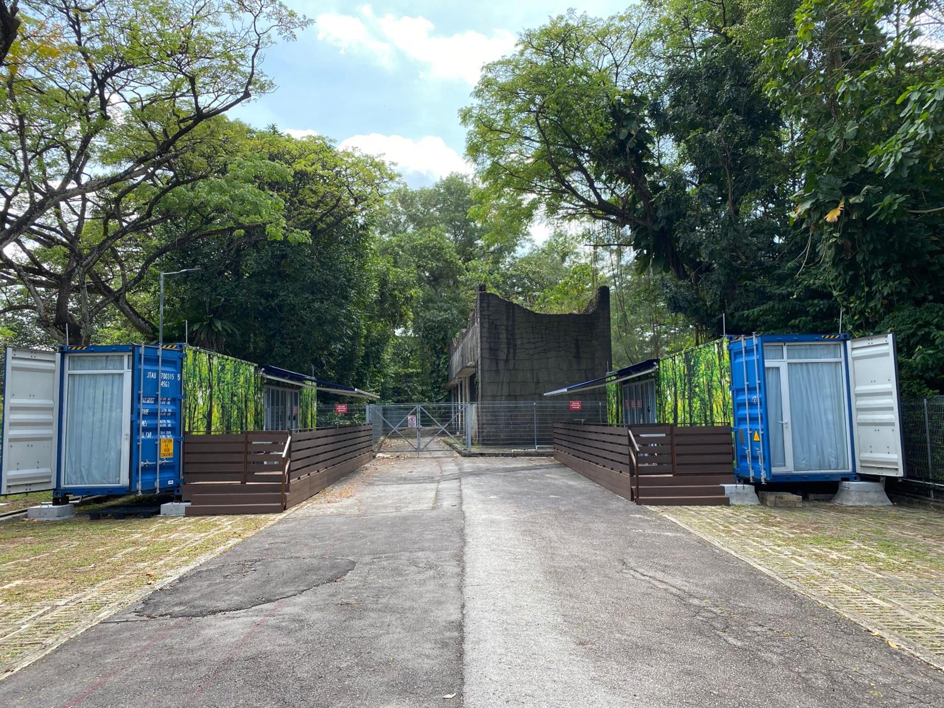 Shipping Container Hotel at Haw Par Villa GoogleMap Address 27 Zehnder Road Taxi and cars can only enter via Zehnder Road, Singapore